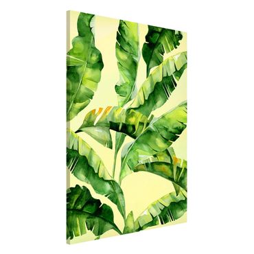 Lavagna magnetica - Banana Leaves Watercolor - Formato verticale 2:3
