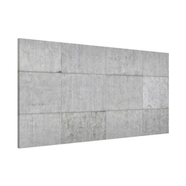 Lavagna magnetica - Concrete Tile Look Gray - Panorama formato orizzontale
