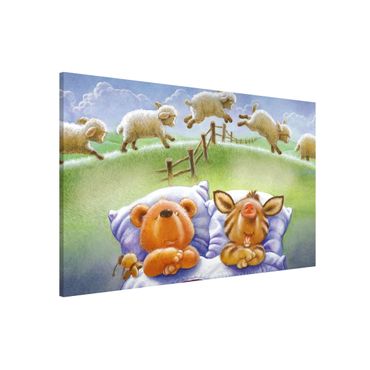 Lavagna magnetica - Orsetto Buddy - Counting Sheep - Formato orizzontale 3:2
