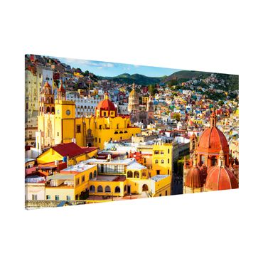Lavagna magnetica - Colourful Houses Guanajuato - Panorama formato orizzontale