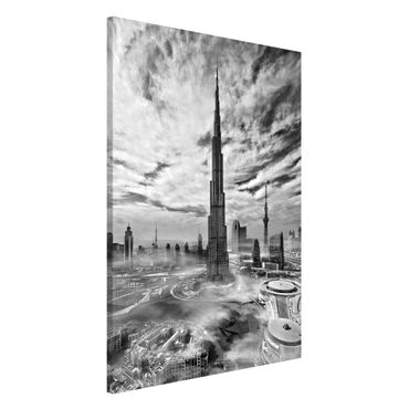 Lavagna magnetica - Dubai Super Skyline - Formato verticale 2:3