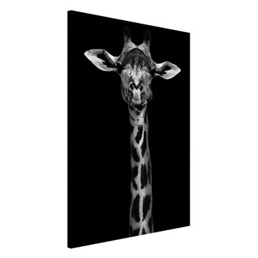 Lavagna magnetica - Scuro Giraffe Portrait - Formato verticale 2:3