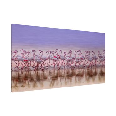 Lavagna magnetica - Flamingo partito - Panorama formato orizzontale