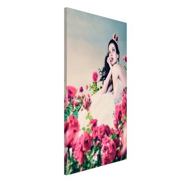 Lavagna magnetica - Woman In Rose Field - Formato verticale 4:3