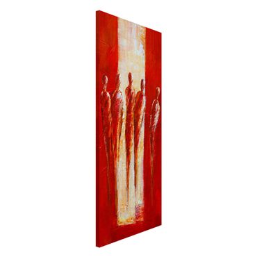 Lavagna magnetica - Petra Schüßler - Five Figures In Red 02 - Panorama formato verticale