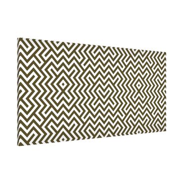 Lavagna magnetica - Geometric Design Brown - Panorama formato orizzontale