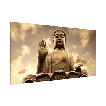 Lavagna magnetica - Big Buddha Sepia - Panorama formato orizzontale