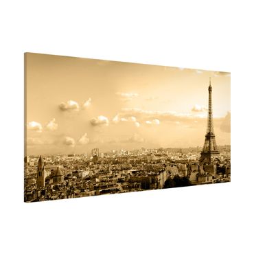 Lavagna magnetica - I Love Paris - Panorama formato orizzontale