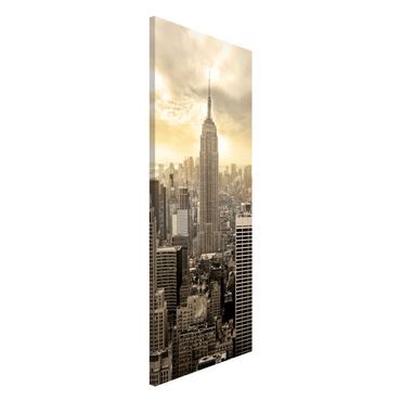 Lavagna magnetica - Manhattan Dawn - Panorama formato verticale