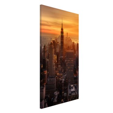 Lavagna magnetica - Manhattan Skyline Evening - Formato verticale 4:3
