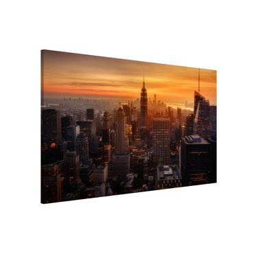 Lavagna magnetica - Manhattan Skyline Evening - Formato orizzontale 3:2