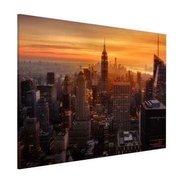 Lavagna magnetica - Manhattan Skyline Evening - Formato orizzontale 3:4
