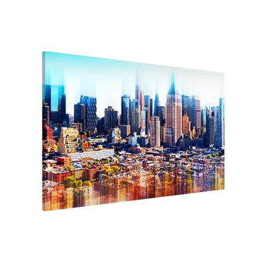 Lavagna magnetica - Manhattan Skyline Urban Stretch - Formato verticale