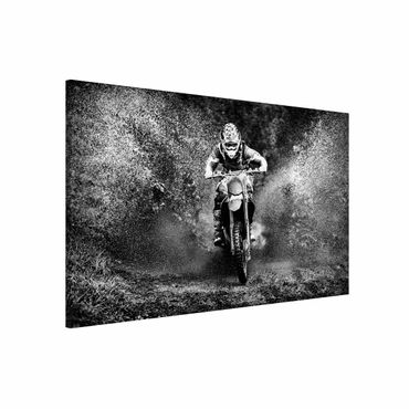 Lavagna magnetica - Motocross In The Mud - Formato orizzontale 3:2