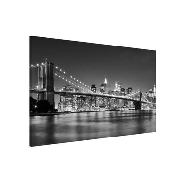 Lavagna magnetica - Nighttime Manhattan Bridge II - Formato orizzontale