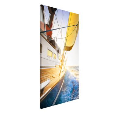 Lavagna magnetica - Sailboat On Blue Sea In Sunshine - Formato verticale 4:3