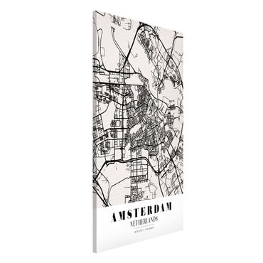 Lavagna magnetica - Amsterdam City Map - Classic - Formato verticale 4:3
