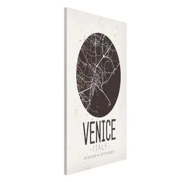 Lavagna magnetica - Venice City Map - Retro - Formato verticale 4:3