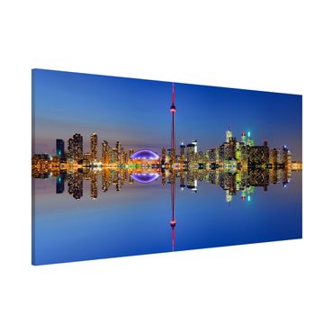 Lavagna magnetica - Toronto City Skyline Before Lake Ontario - Panorama formato orizzontale