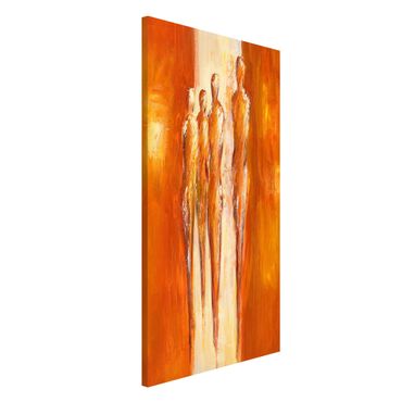 Lavagna magnetica - Petra Schüßler - Four Figures In Orange 02 - Formato verticale 4:3