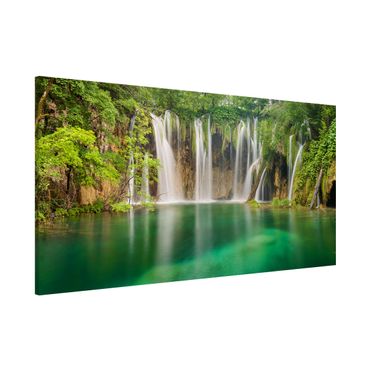 Lavagna magnetica - Waterfall Plitvice Lakes - Panorama formato orizzontale