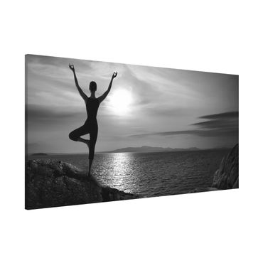 Lavagna magnetica - Yoga White Black - Panorama formato orizzontale