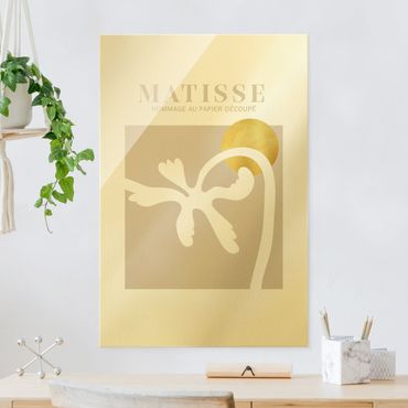 Quadro in vetro - Matisse Interpretation - Palma e sole - Formato verticale