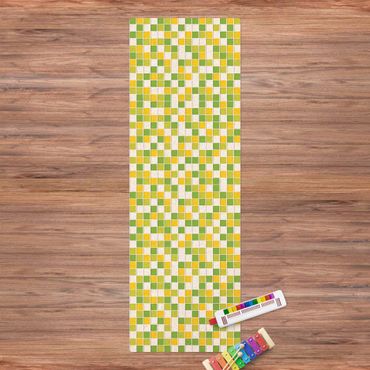Tappetino di sughero - Mosaico di piastrelle set primaverile - Formato verticale 1:3