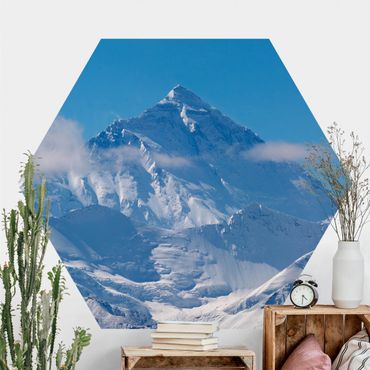 Carta da parati esagonale adesiva con disegni - Monte Everest