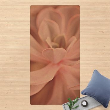 Tappetino di sughero - Fiori di pianta grassa rosati - Formato verticale 1:2