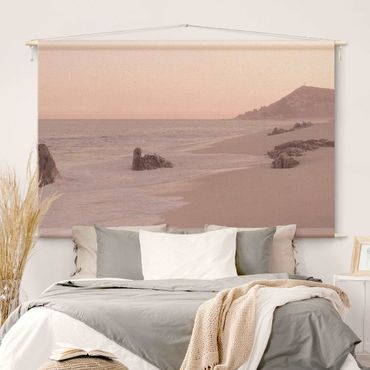 Arazzo da parete - Spiaggia oro rosa