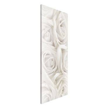 Lavagna magnetica - Rose White Roses - Panorama formato verticale