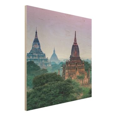 Stampa su legno - Edifici sacri a Bagan