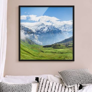 Poster con cornice - Alpenpanorama svizzero