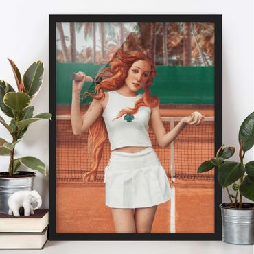 Poster con cornice - Venere del tennis