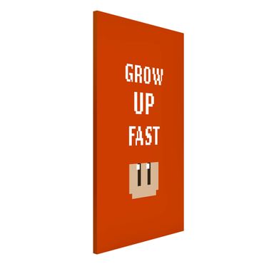 Lavagna magnetica - Videogioco Grow Up Fast in rosso - Formato verticale 3:4