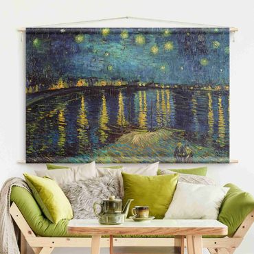 Arazzo da parete - Vincent van Gogh - Notte stellata sul Rodano