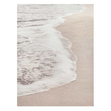 Stampa su tela - L'onda bacia la spiaggia - Formato verticale 3:4