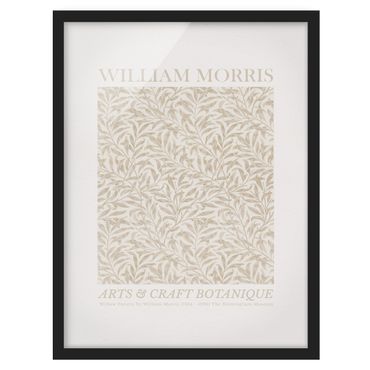 Poster con cornice - William Morris - Willow Pattern Beige