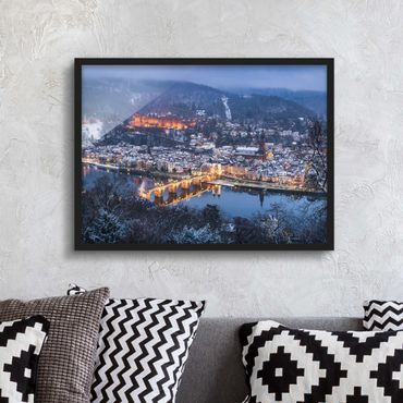 Poster con cornice - Winter Heidelberg.