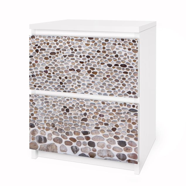 Pellicole adesive per mobili cassettiera Malm IKEA Muro di pietra andaluso