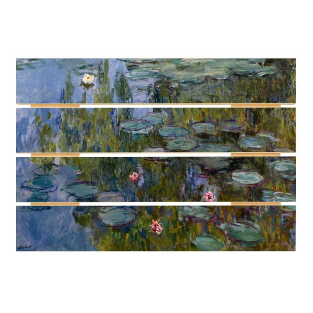 Quadri in legno con fiori Claude Monet - Ninfee (Nympheas)