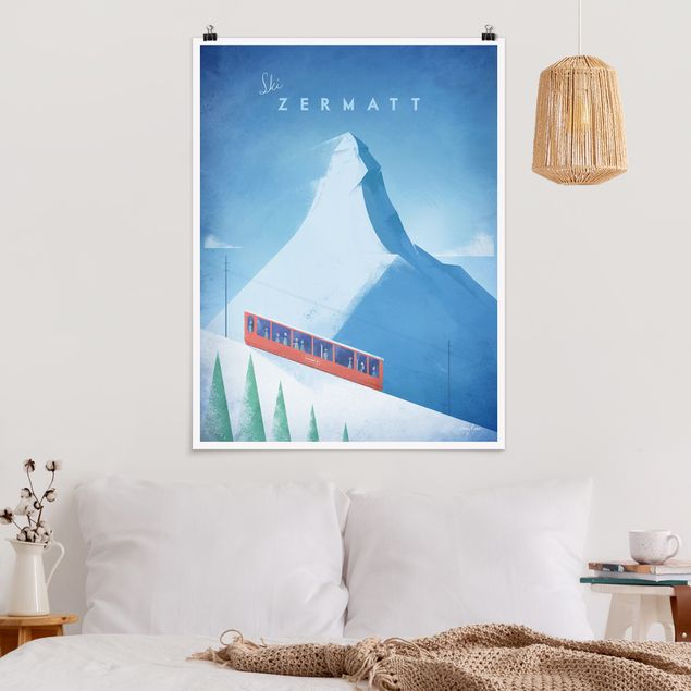 Quadri paesaggistici Poster di viaggio - Zermatt