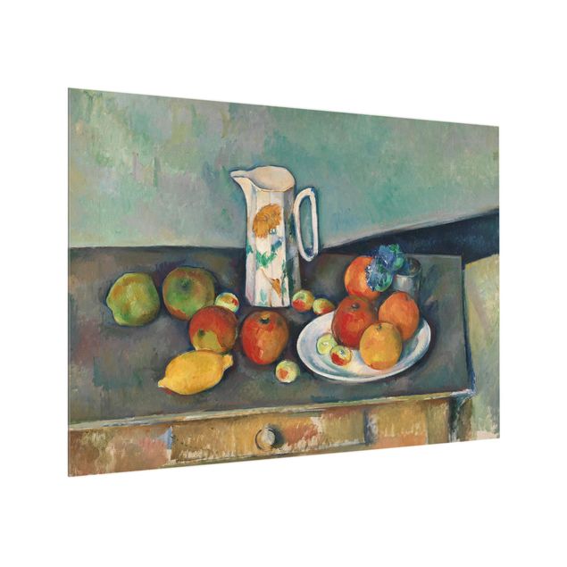 Riproduzioni Paul Cézanne - Natura morta con brocca di latte e frutta