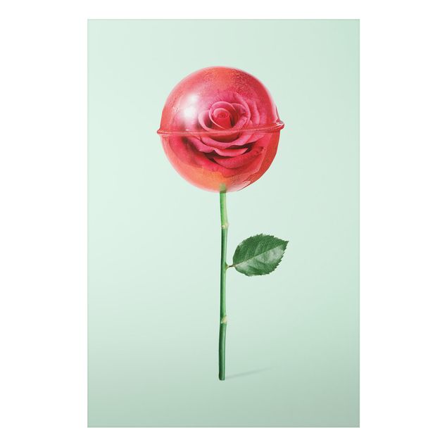 Amore quadri Rosa con lecca-lecca
