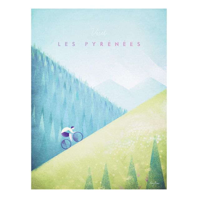 Quadro montagna Poster di viaggio - I Pirenei