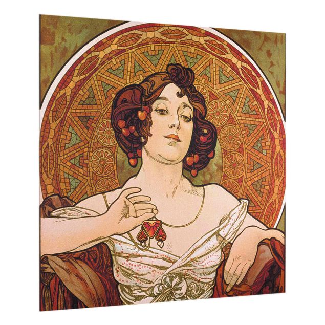 Quadri Art Nouveau Alfons Mucha - Pietre preziose - Rubino