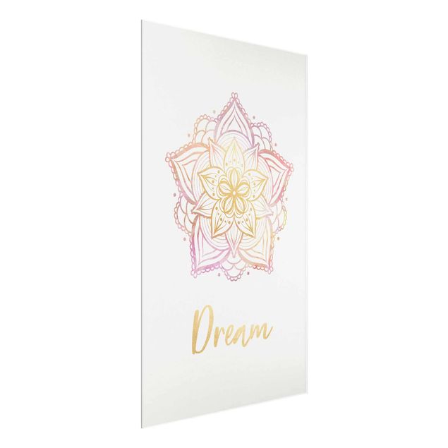 Stampe Illustrazione - Mandala in Oro Rosa