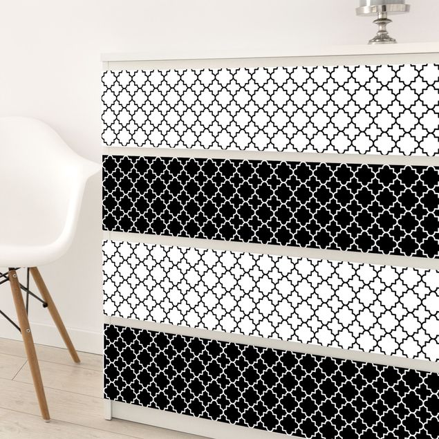 Pellicola adesiva effetto piastrelle Set di piastrelle marocchine a forma di quadrifoglio