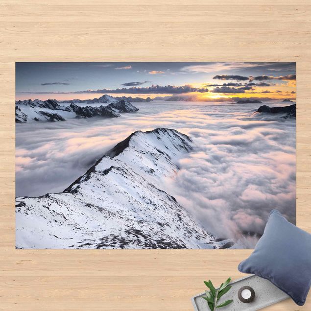 Tappeti moderni Vista di nuvole e montagne